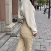 FASHERN FLUFFY ZIPPER SWEATSHIRT