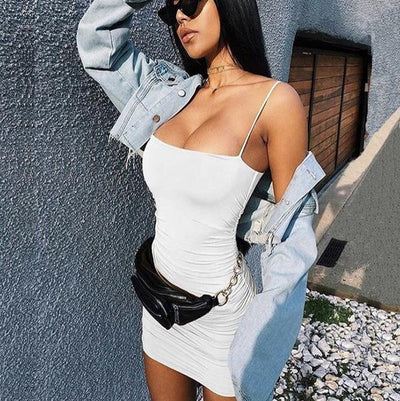 FASHERN LUX BODYCON DRESS
