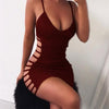 FASHERN SIDE HOLLOW BODYCON DRESS