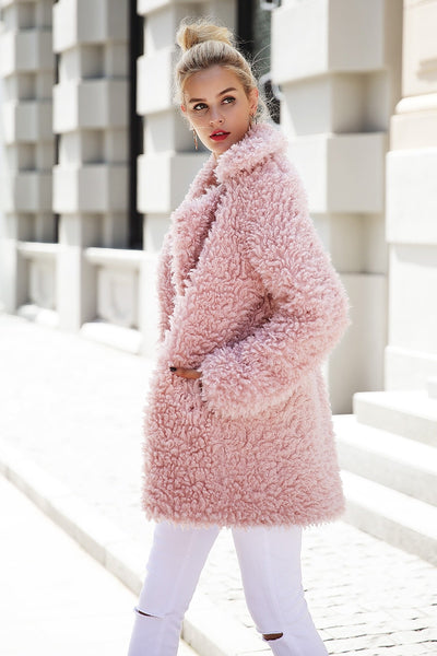 FASHERN FAUX FUR COAT