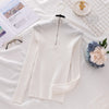 FASHERN ZIPPER SWEATER