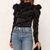 FASHERN SATIN BLOUSE