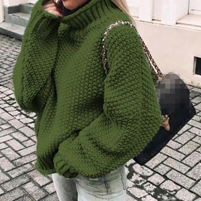 FASHERN OVERSIZE TURTLENECK SWEATER