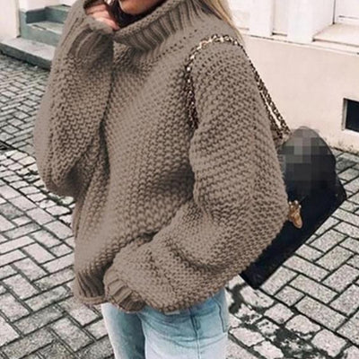 FASHERN OVERSIZE TURTLENECK SWEATER