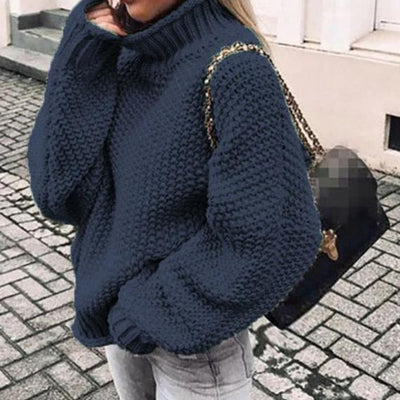 FASHERN OVERSIZE TURTLENECK SWEATER