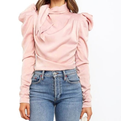 FASHERN SATIN BLOUSE