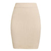 FASHERN ELASTIC KNIT MINI SKIRT