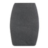 FASHERN ELASTIC KNIT MINI SKIRT