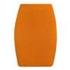 FASHERN ELASTIC KNIT MINI SKIRT