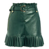 FASHERN FAUX LEATHER SKIRT