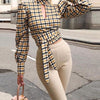FASHERN METIKA PLAID TOP