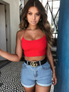 FASHERN STRAPPED TOP