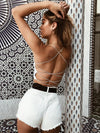 FASHERN STRAPPED TOP