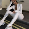 FASHERN ZIPPER JUMPSUIT