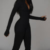 FASHERN ZIPPER JUMPSUIT