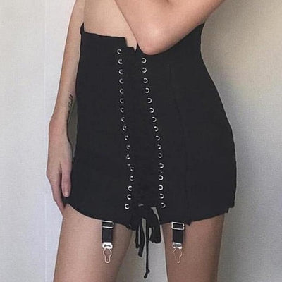 FASHERN ELII MINI SKIRT