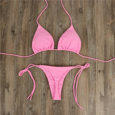 FASHERN PUSH UP BIKINI SET