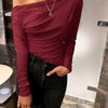 FASHERN ONE SHOULDER TOP