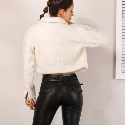 FASHERN COZY CROP JACKET
