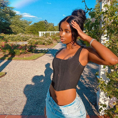 FASHERN TAMI CROP TOP