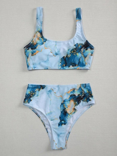 FASHERN HIGH WAIST BATHER SET