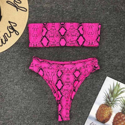 FASHERN HIGH WAIST BATHER SET