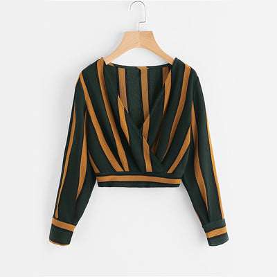 FASHERN STRIPE BLOUSE