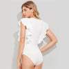 FASHERN RUFFLE BODYSUIT