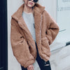 FASHERN FAUX LAMBSWOOL JACKET