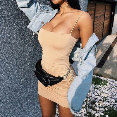 FASHERN LUX BODYCON DRESS