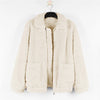 FASHERN FAUX LAMBSWOOL JACKET