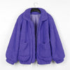 FASHERN FAUX LAMBSWOOL JACKET