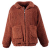 FASHERN FAUX LAMBSWOOL JACKET