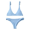 FASHERN PADDED SCOOP NECK BIKINI SET