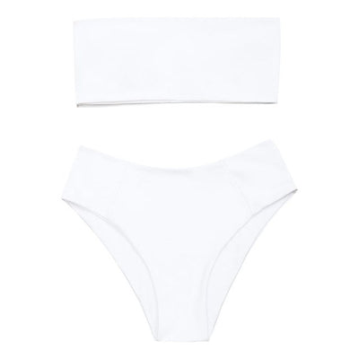 FASHERN BANDEAU HIGH CUT BIKINI