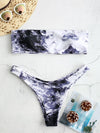 FASHERN ABSTRACT BANDEAU BIKINI