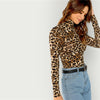 FASHERN LEOPARD PRINT TOP