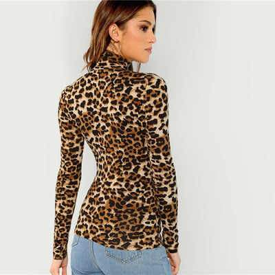 FASHERN LEOPARD PRINT TOP