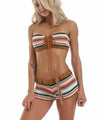 FASHERN RAINBOW STRIPED SUIT