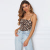 FASHERN PRINT SPAGHETTI STRAP BODYSUIT