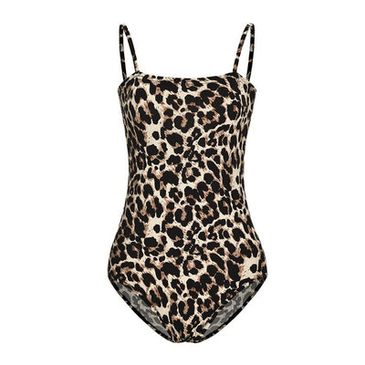 FASHERN PRINT SPAGHETTI STRAP BODYSUIT