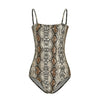 FASHERN PRINT SPAGHETTI STRAP BODYSUIT